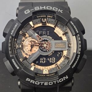 Casio G-Shock Rose Gold Edition (RG), Satin Black GA-110RG-7A NEW/UNUSED